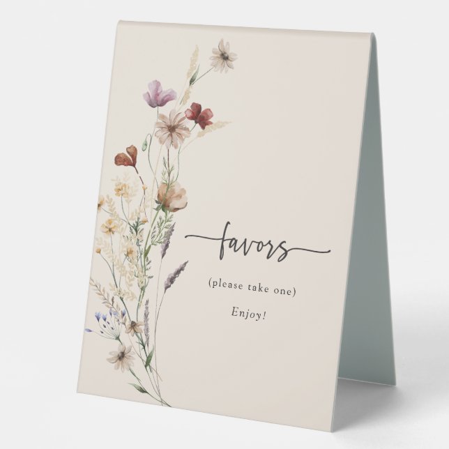 Modern Favour Tent Sign (Front)