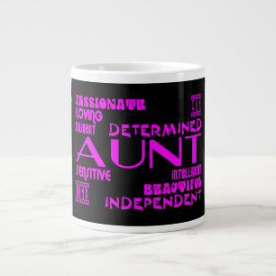 Modern Feminine Chic & Stylish Aunties & Aunts Large Coffee Mug