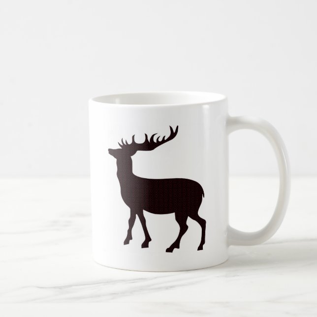 Modern feminine deer coffee mug (Right)