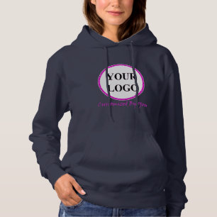 Modern Feminist Girl Power ADD YOUR LOGO HERE Hoodie