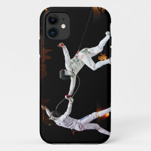 Modern Fencing Sword Fighting Dual iPhone 11 Case