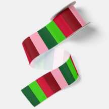 Modern Festive Christmas Striped Print