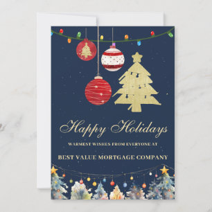 Modern Festive Logo Website Business Holiday card