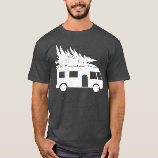 Modern festive Motorhome Santa Hat Christmas Gift T-Shirt