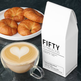 Modern Fifty and Fabulous Bold 50th Birthday Party