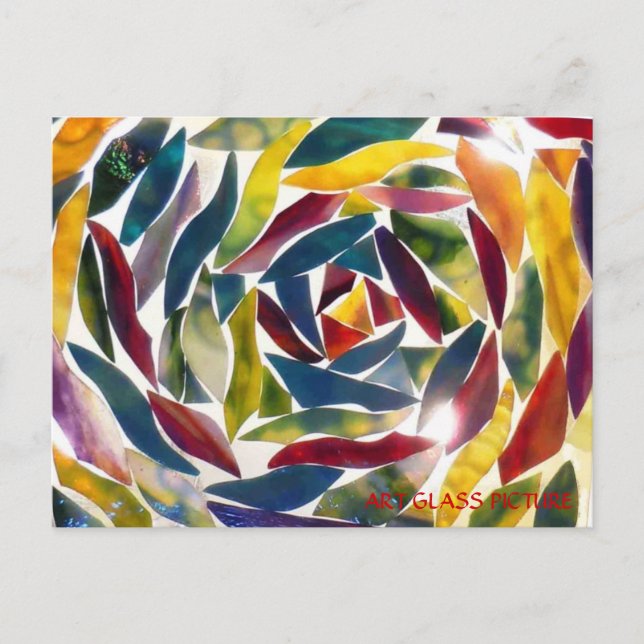Modern Fine Art Glass Picture Card (Front)