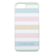 modern fine cool pastel colour monogram
