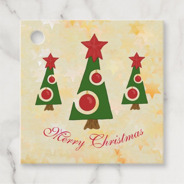 modern fir tree favour tags (Front)