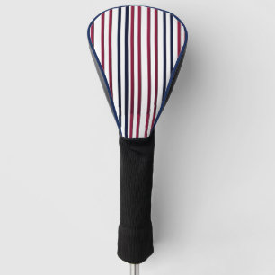 Modern Fire & Triple Stripe Bold Minimalist Golf Head Cover