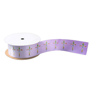 Modern First Holy Communion Cross Symbols - Ribbon Satin Ribbon