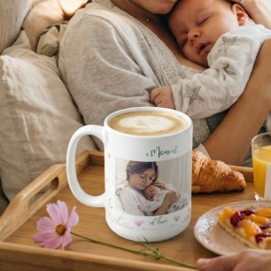 Modern  First Mother's Day Photo Acrylic Gift Coffee Mug
