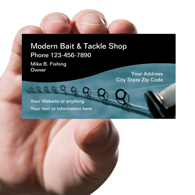 Modern Fishing Theme Business Card (Creator Uploaded)