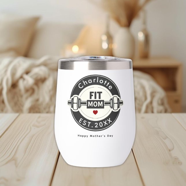 Modern Fit Mom Mothers Day Wine Tumbler (Creator Uploaded)