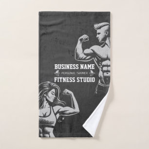 Modern Fitness Trainer Bodybuilding Gym Instructor Hand Towel