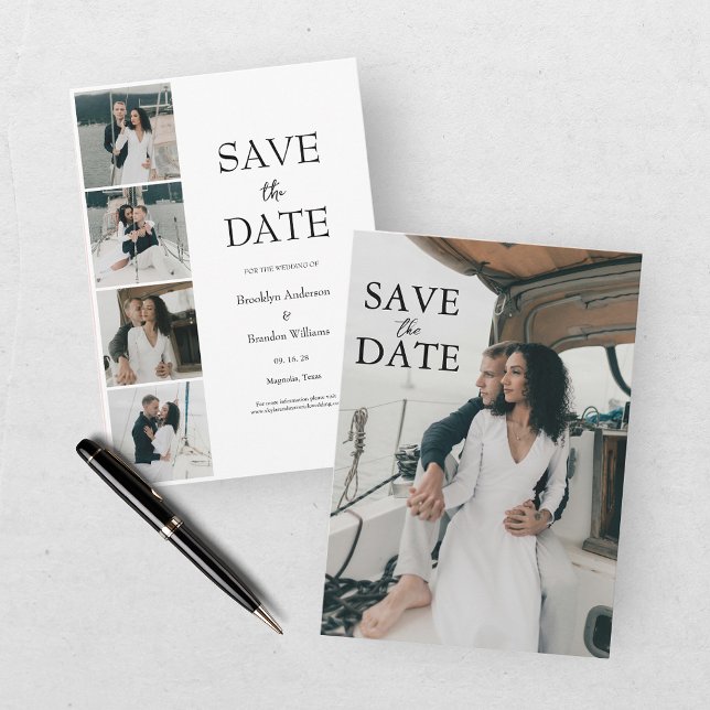 Modern Five Photo Save The Date (Creator Uploaded)