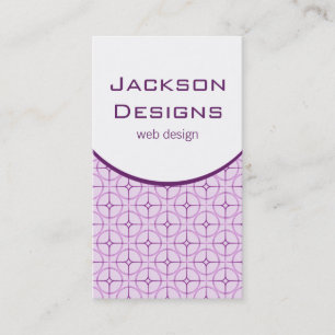 Modern Flair Business Card, Purple Card