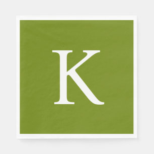 Modern Flat Graphic Daisy Green Napkin