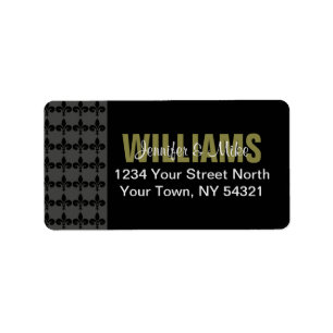 Modern Fleur de Lis Address Label