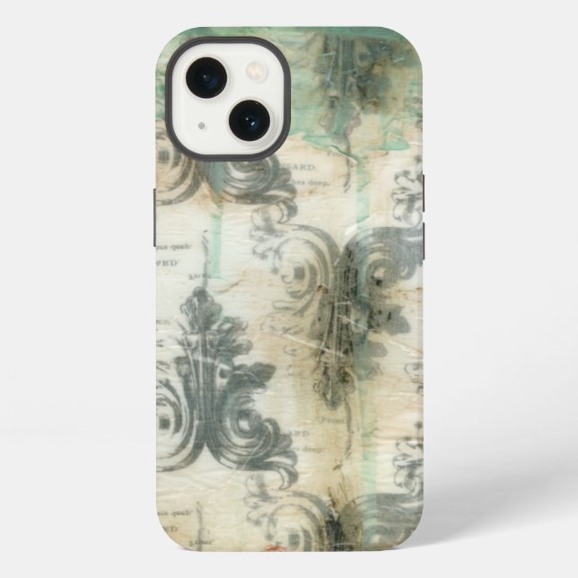 Modern Fleur De Lis Design iPhone Case (Back)