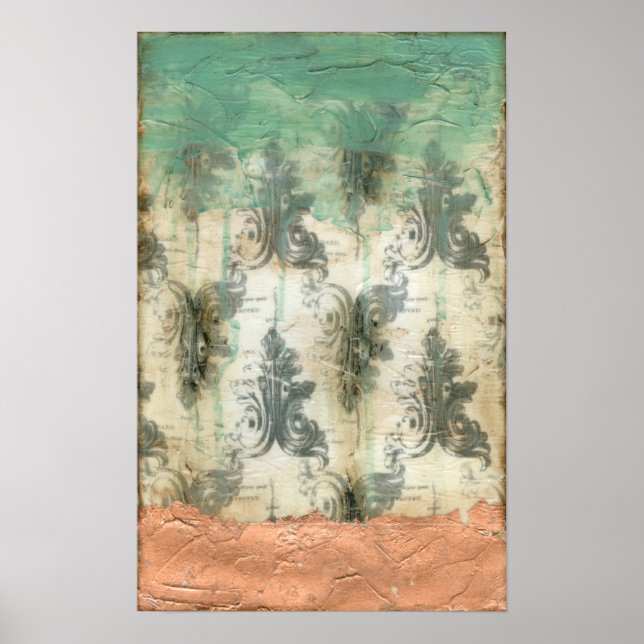 Modern Fleur De Lis Design Poster (Front)