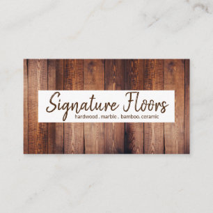 Modern Floors Flooring Installation Company Business Card