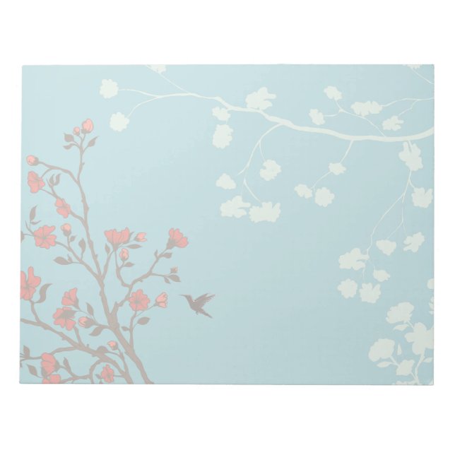 Modern Floral 2 Wedding Notepad (Front)