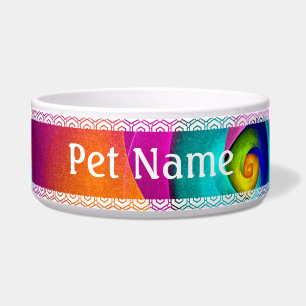 Modern Floral Abstract Art Pink Blue Pattern #17