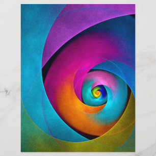 Modern Floral Abstract Art Pink Blue Pattern #17