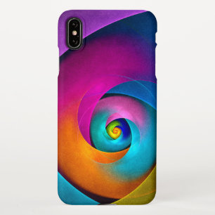Modern Floral Abstract Art Pink Blue Pattern #17 iPhone Case