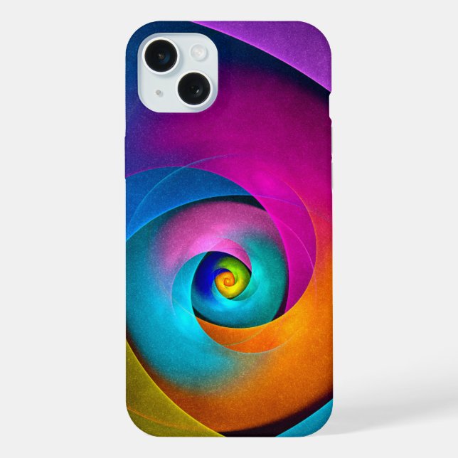 Modern Floral Abstract Art Pink Blue Pattern #17 iPhone Case (Back)