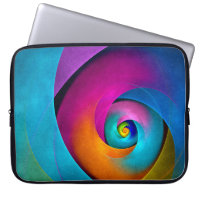 Modern Floral Abstract Art Pink Blue Pattern #17