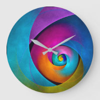 Modern Floral Abstract Art Pink Blue Pattern #17