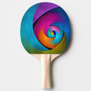 Modern Floral Abstract Art Pink Blue Pattern #17 Ping Pong Paddle