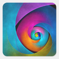 Modern Floral Abstract Art Pink Blue Pattern #17