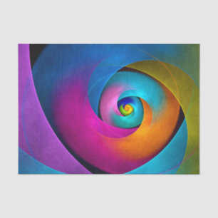 Modern Floral Abstract Art Pink Blue Pattern #17 Tissue Paper