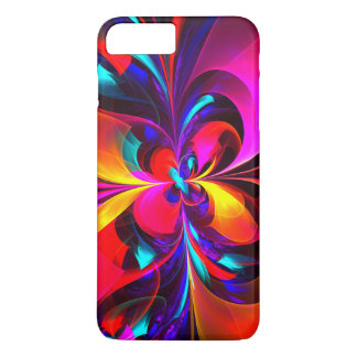 Modern Floral Abstract Art Red Blue Pattern #07 iPhone 8 Plus/7 Plus Case