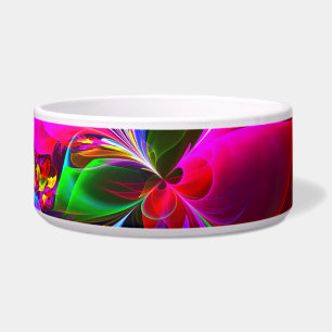 Modern Floral Abstract Art Red Blue Pattern #12