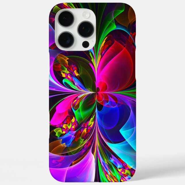 Modern Floral Abstract Art Red Blue Pattern #12 Case-Mate iPhone Case (Back)