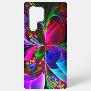 Modern Floral Abstract Art Red Blue Pattern #12 Samsung Galaxy Case