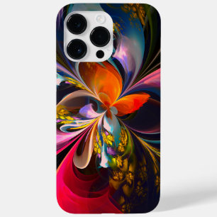 Modern Floral Abstract Art Red Blue Pattern #13 Case-Mate iPhone 14 Pro Max Case