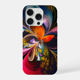 Modern Floral Abstract Art Red Blue Pattern #13 iPhone 15 Pro Case