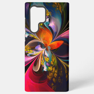 Modern Floral Abstract Art Red Blue Pattern #13 Samsung Galaxy Case