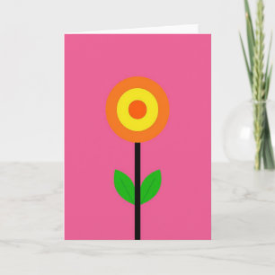 Modern Floral Art Card