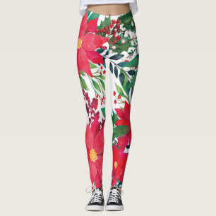 Modern Floral Art Leggings