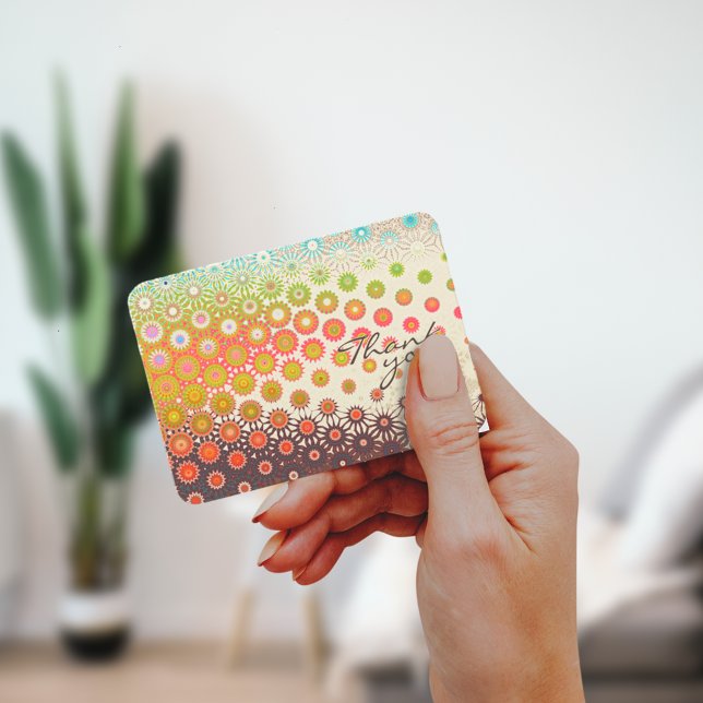 Modern floral artsy design Thank You note card (Creator Uploaded)