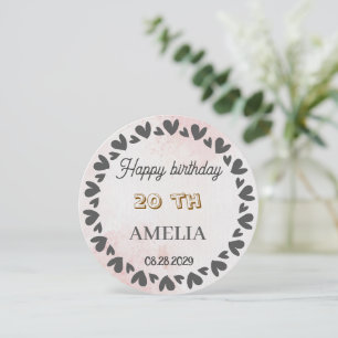 Modern Floral Birthday Elegant Flower Design Invitation