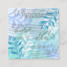 Modern floral botanical Earring display card