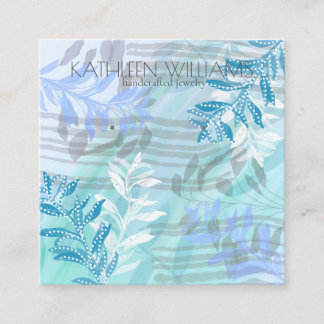 Modern floral botanical Earring display card