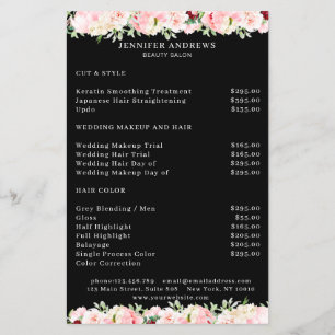 Modern floral bouquet flyer