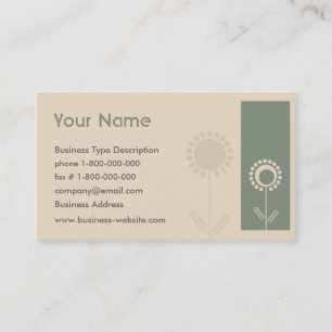 Modern Floral Business Card